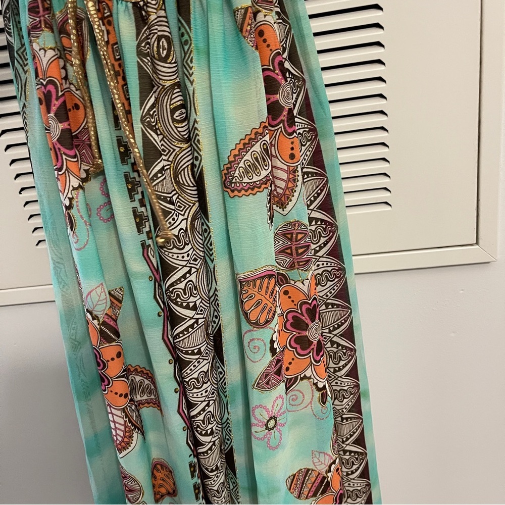 Y2K Tricia Fix Bohemian Halter Neck Maxi Dresses - Picture 8 of 9